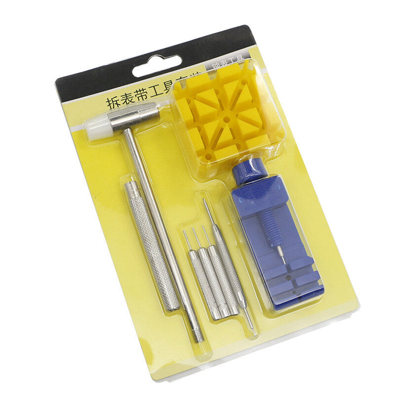 Durable Watch Band Link Remover Repair Tool Kit Set Hammer Watch Strap Holder