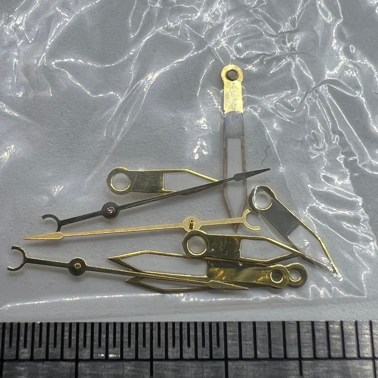 Aiguilles de montre 12 mm, garniture dorée, luminescentes vertes, pour mouvement à quartz Hattori Epson PC32