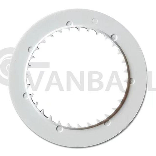 Black Japanese date and week disk wheel compatible with NH35/36 movement, date at 3/3.8, precise fit.