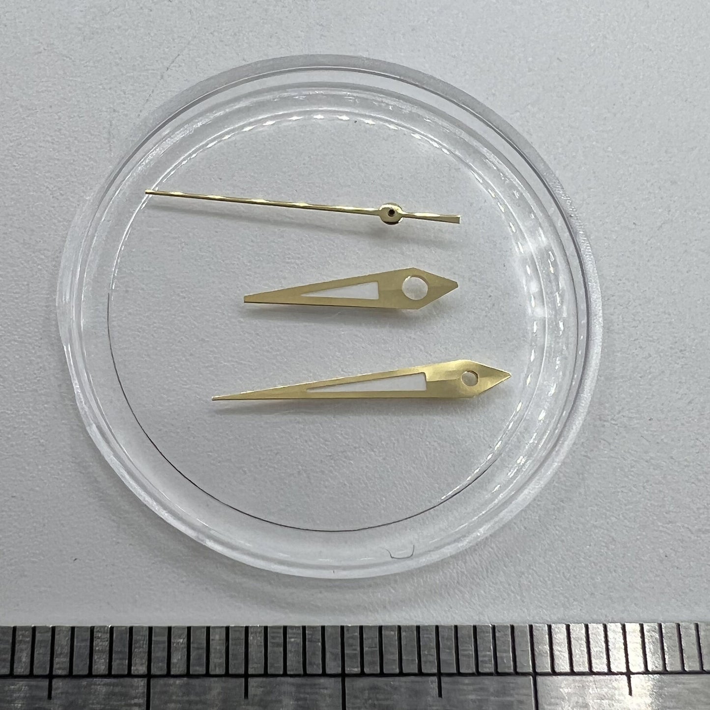 Pfeilförmige Lume-Uhrzeiger mit goldenem Rand, 14 mm, für Miyota NH35/NH36/NH38-Uhrwerk