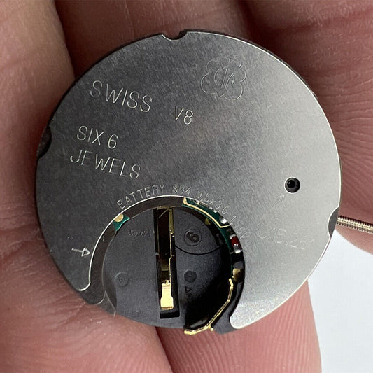 ETA G15.261 quartz watch with 3 hands, date display, and Swiss movement precision.