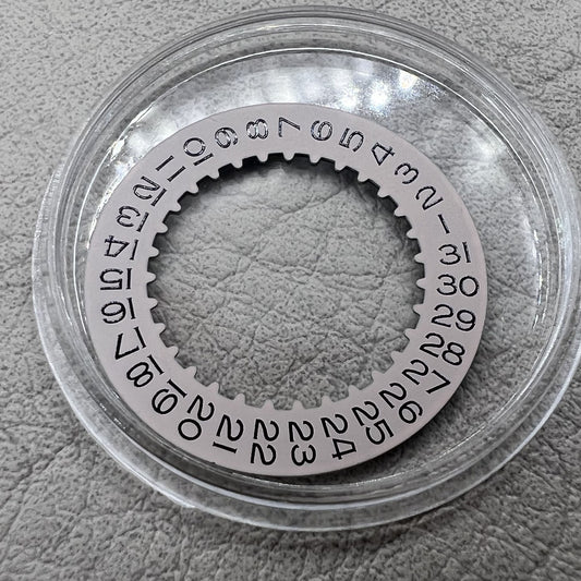 Grey date disk wheel for RLX 3135 movement, generic replacement for watch repair and restoration.