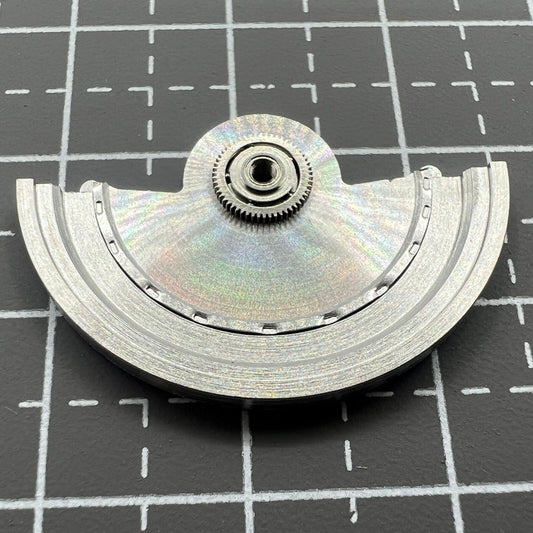 Silver Sea Wave carved rotor oscillating weight for Miyota NH35 NH36 watch movement.