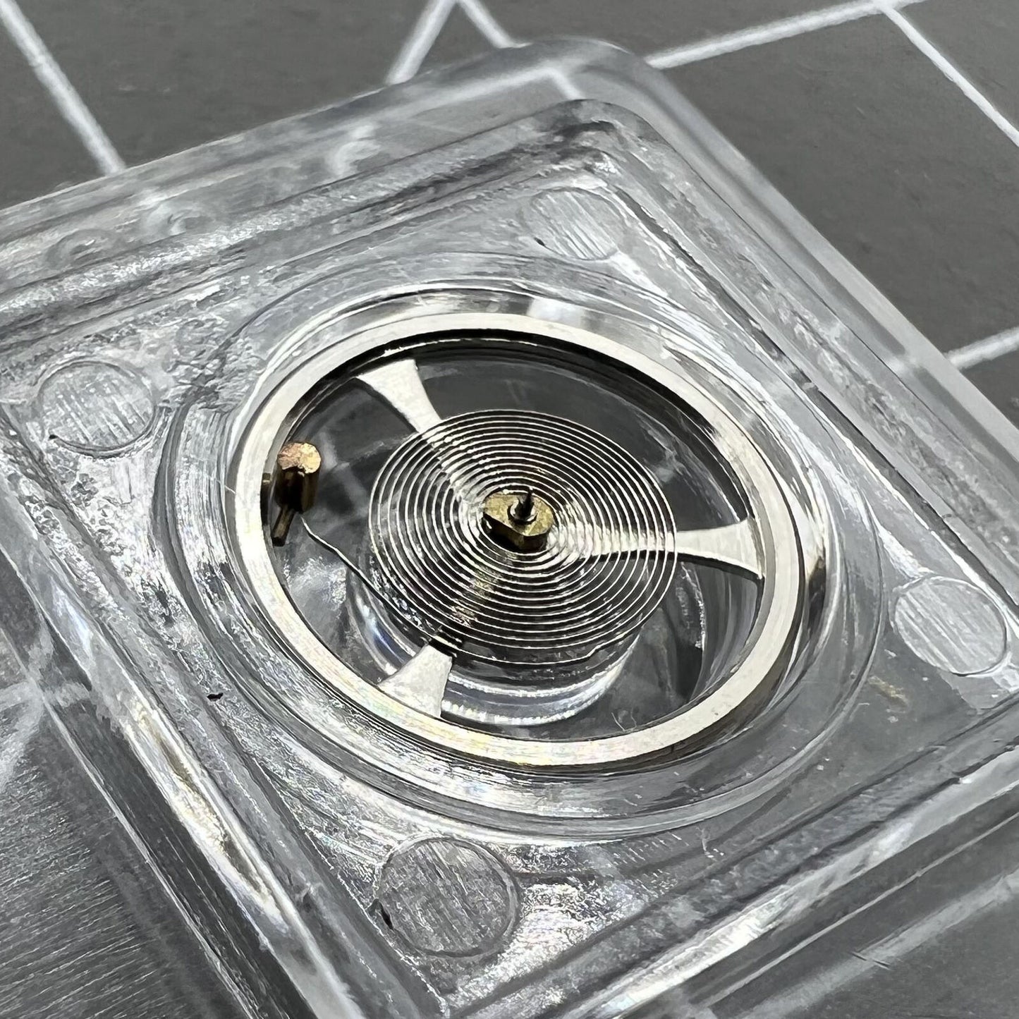 Balance wheel with hairspring for Movement 7009 Asian watch, ensuring precise timekeeping and smooth performance.