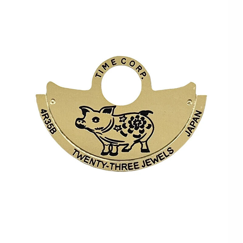 Zodiac Golden Rotor Oscillating Weight Overlay für NH35 NH36 Automatikwerk