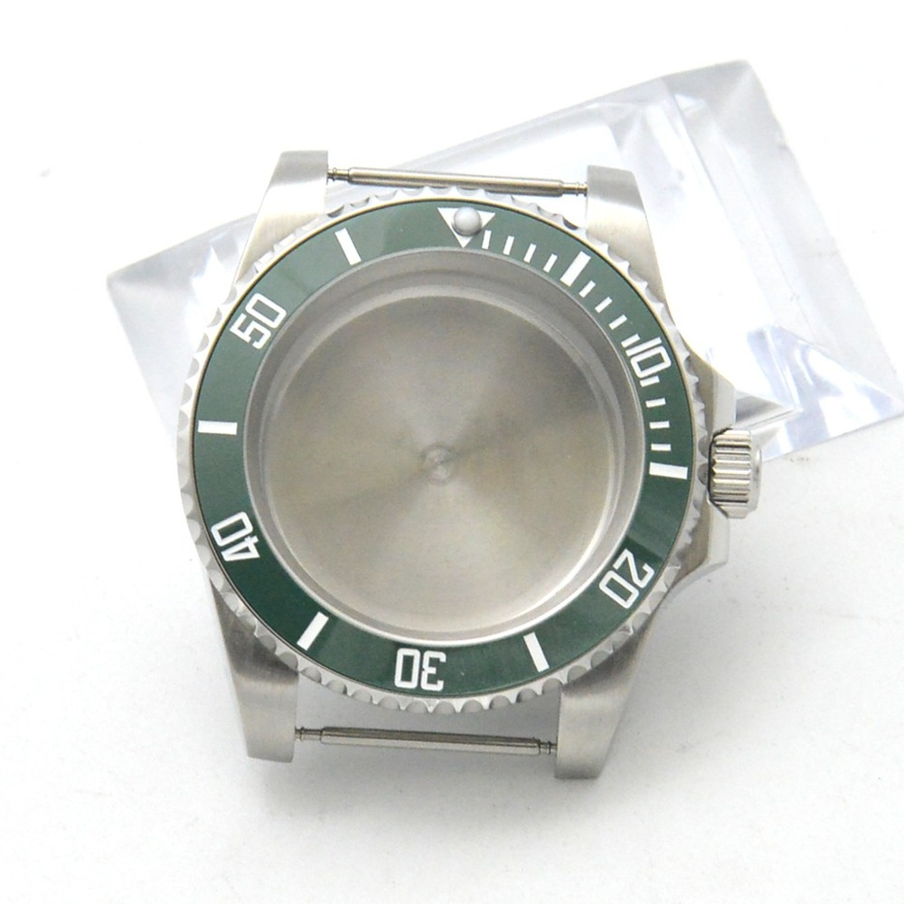 Montre de yacht automatique 40 mm GMT, boîtier compatible avec le mouvement NH35/36, verre saphir
