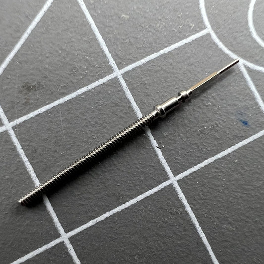 Watch winding stem for AP 3120 movement, precision replacement part for Audemars Piguet watches.