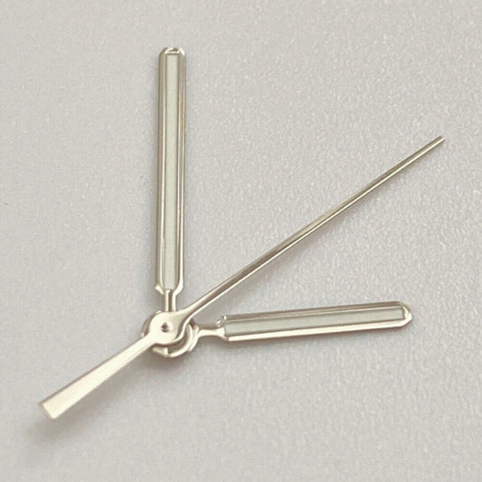 Green luminous watch hands with silver trim for AP brand, compatible with NH35, NH36, SKX007, SBBN movements.