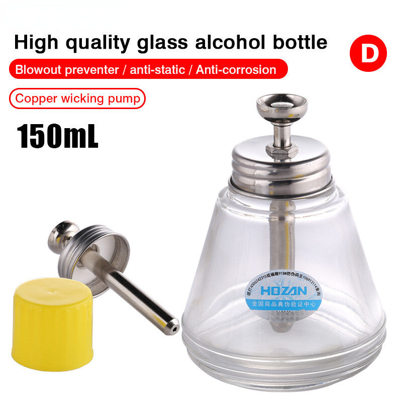 150ml Press-type Glass Alcohol Bottle Anti-static Watch Phone Repair Tool