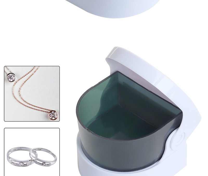 Mini Ultrasonic Cleaner Ultrasonic Jewelry for Eyeglasses Watches Dentures