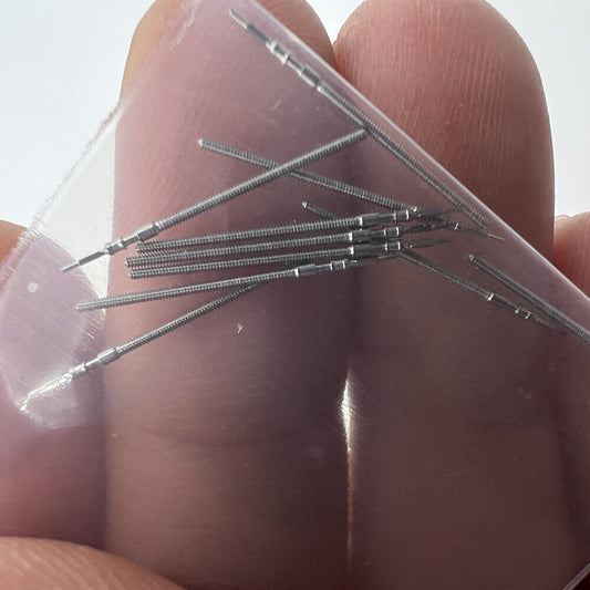 1. Set of 10 generic watch winding stems for 9T13/9U13 movements, compatible replacement parts.