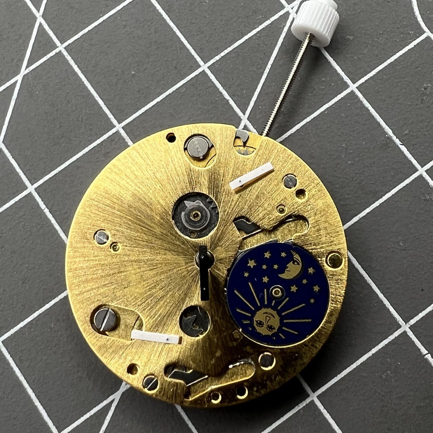ISA 9231 Quarzwerk, Stern- und Mondphase bei 6, Schweizer Uhrwerk