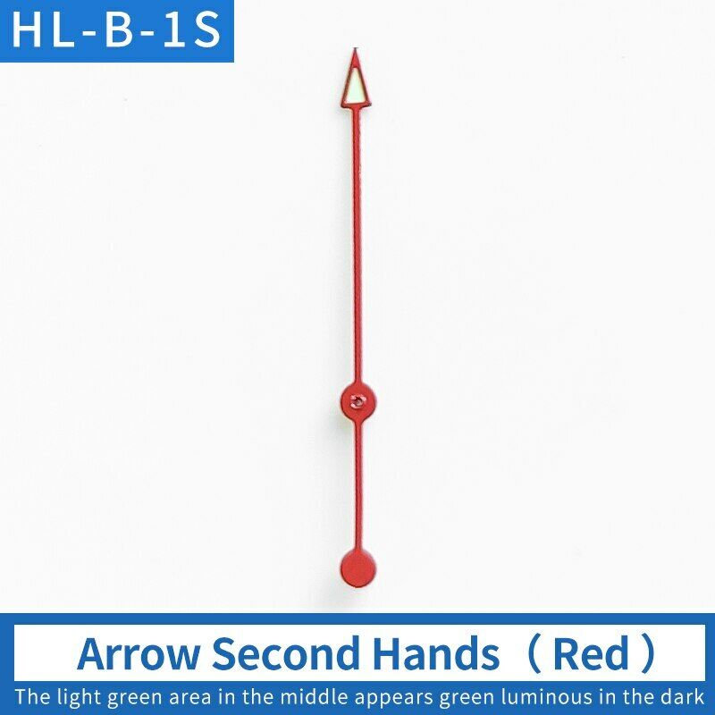 Luminous watch hands compatible with SKX007 and SKX009, designed for NH35A/NH36A movements.