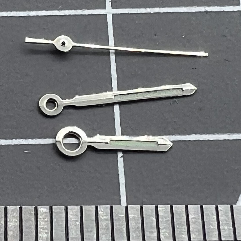 Luminous watch hands set for Miyota 2115 movement, 14/11/8mm lengths, enhancing visibility and style.