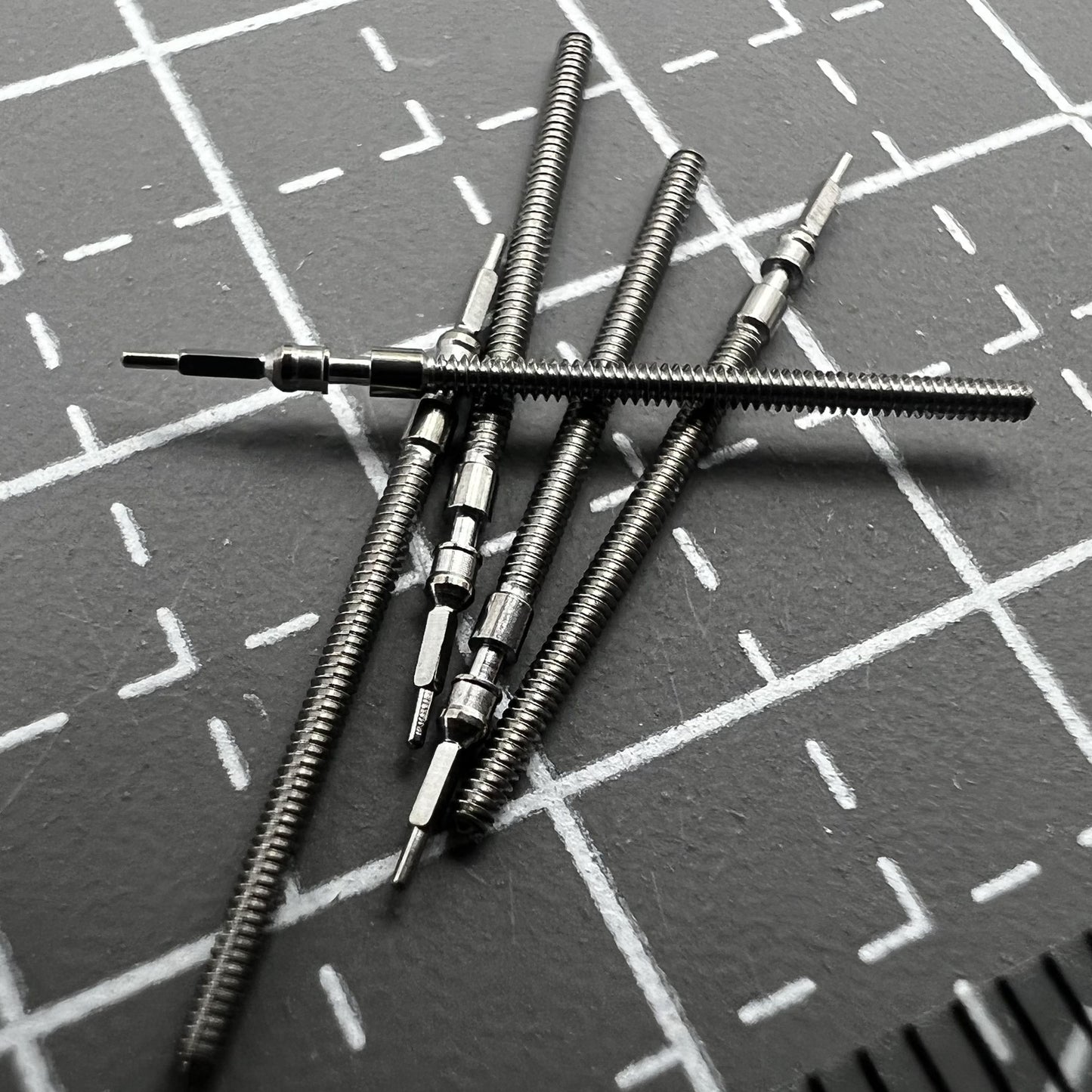 2 PIECES Watch Winding Stems Fit for Movement Miyota 2005/2105/2305/2350