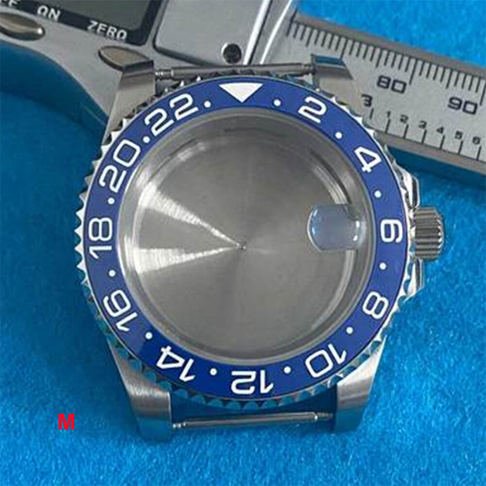 Boîtier de montre en acier inoxydable 316L avec verre saphir grossissant de 40 mm pour mouvement NH35