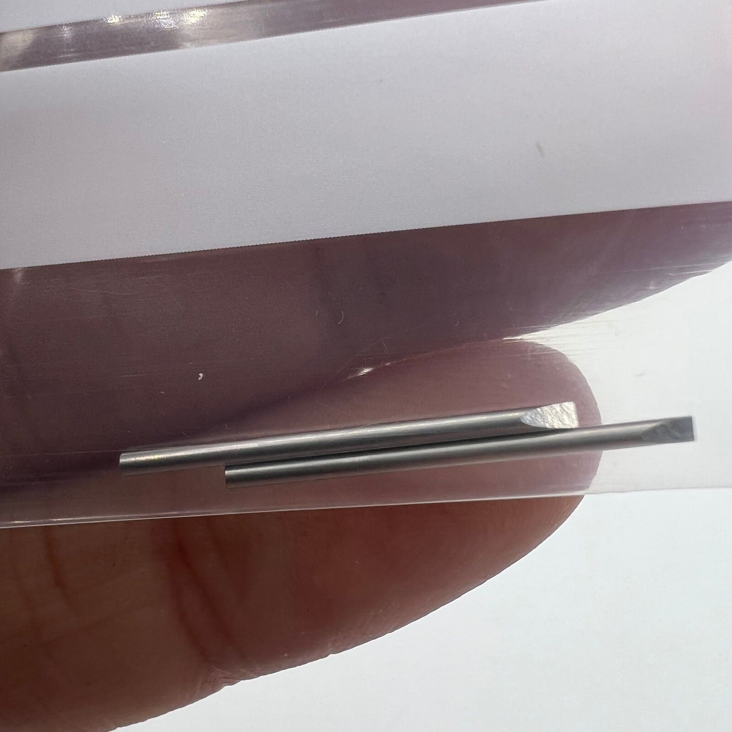 Set of 5 Bergeon 6899-M-120 1.2mm stainless steel ergonomic screwdriver blades for precision watch repair