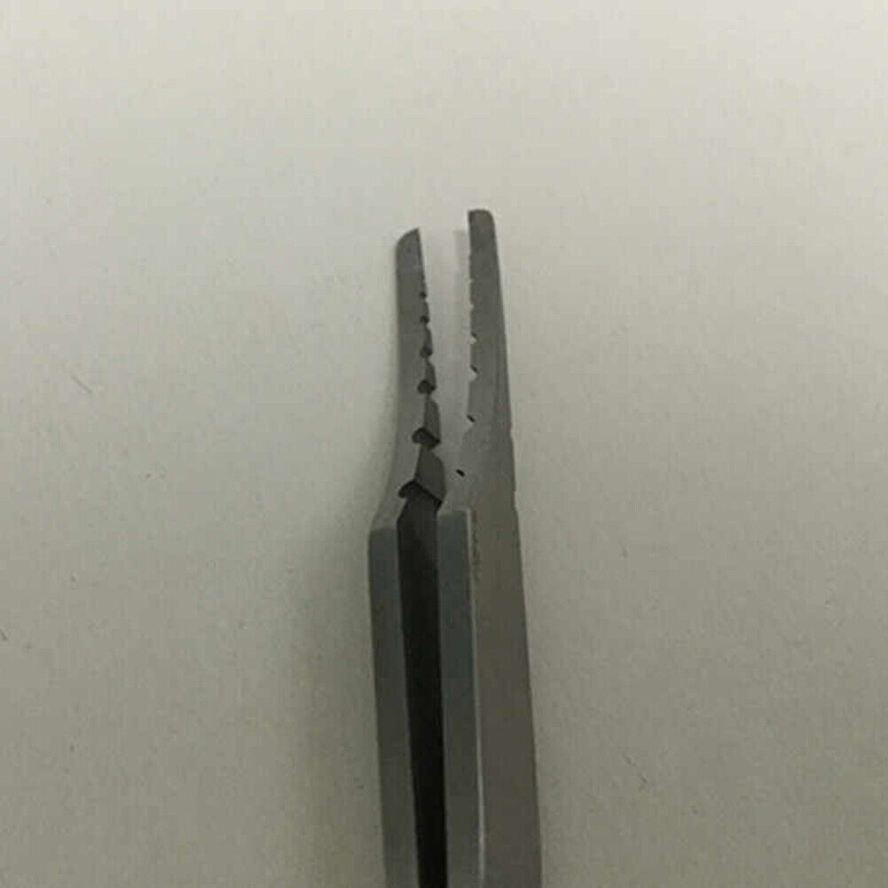 Horotec MSA12.300-14 carbon steel tweezers 110mm designed for precise watch hand removal and secure holding.