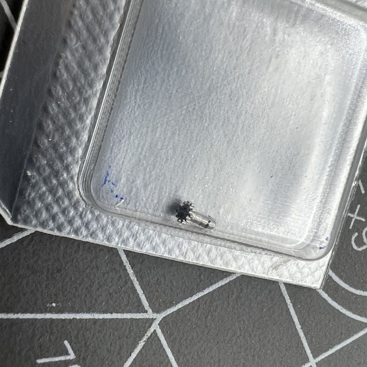 Cannon pinion with driving wheel for Miyota 8200 movement, precision watch accessory.