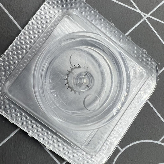 Silver metal 80-hour escape wheel for C07.611 movement by Swiss brand, precision watch accessory.