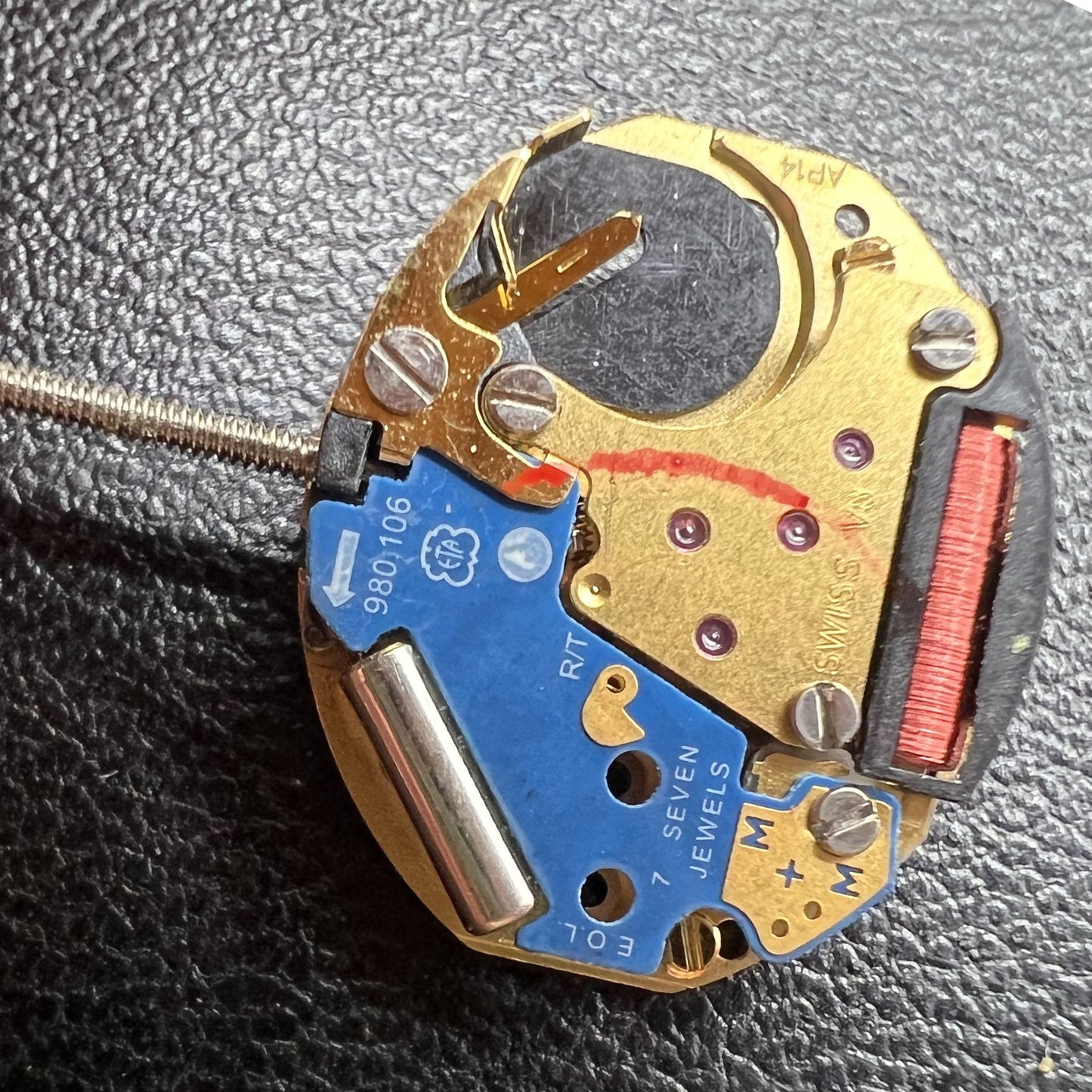 Swiss ETA 980.106 Quartz Movement 3 Hands Normal Height