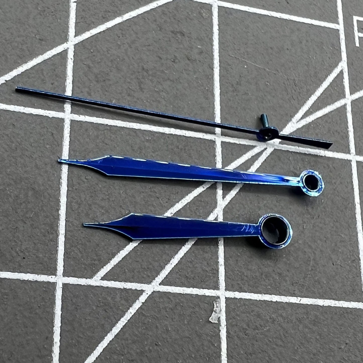 12X16.5X16.5mm Polished Blue Watch Hand Set for Movement Shanghai LB06