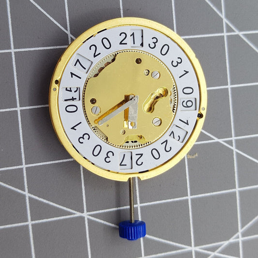 Golden Swiss Made Ronda 5040B quartz watch movement, precise timekeeping for luxury accessories