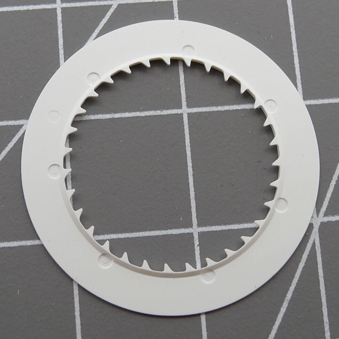 Orange date disk wheel for NH35 movement, enhancing time accuracy in watch accessories.