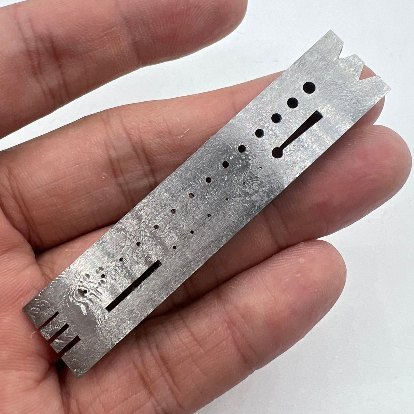 Horotec MSA03.904 steel riveting stake for delicate watch accessory repairs and assembly tools.