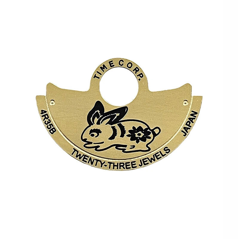 Zodiac Golden Rotor Oscillating Weight Overlay für NH35 NH36 Automatikwerk