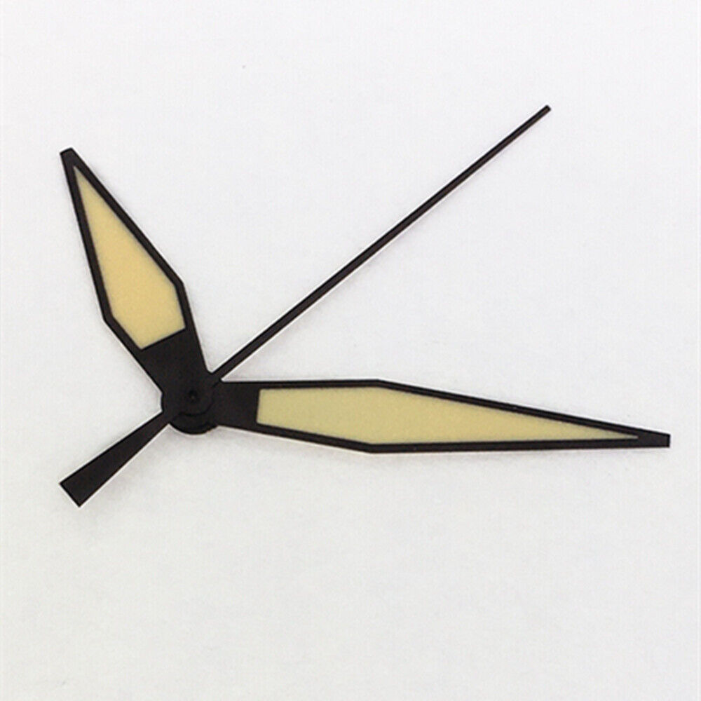 Diamond-shaped orange lume watch hands, compatible with ETA2836/2846/2824/2846 movements, for precise timekeeping.