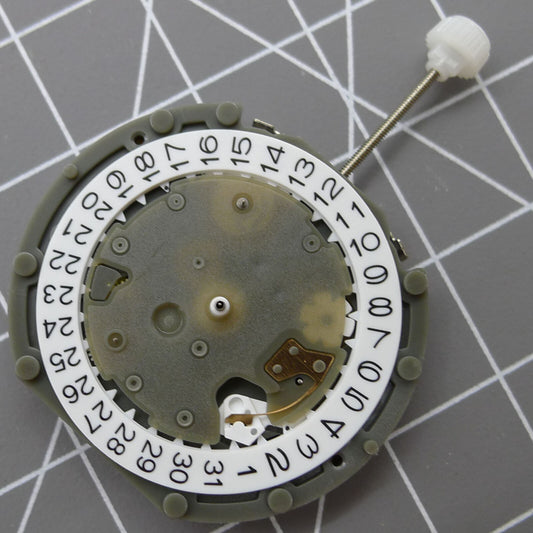 1. PE50 Quartz watch accessories with small second hand positions at 2, 6, and 10, precision movement.