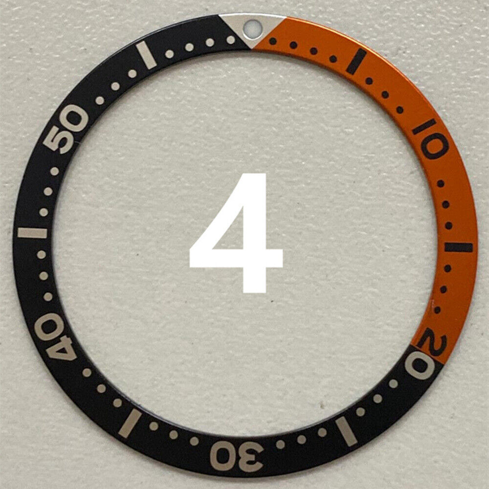 38 mm/31,5 mm mehrfarbige Ziffern-Uhrenlünette aus Aluminium, Uhrenteile