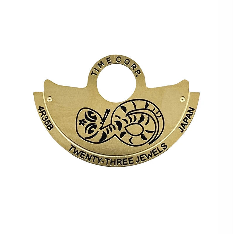 Zodiac Golden Rotor Oscillating Weight Overlay für NH35 NH36 Automatikwerk