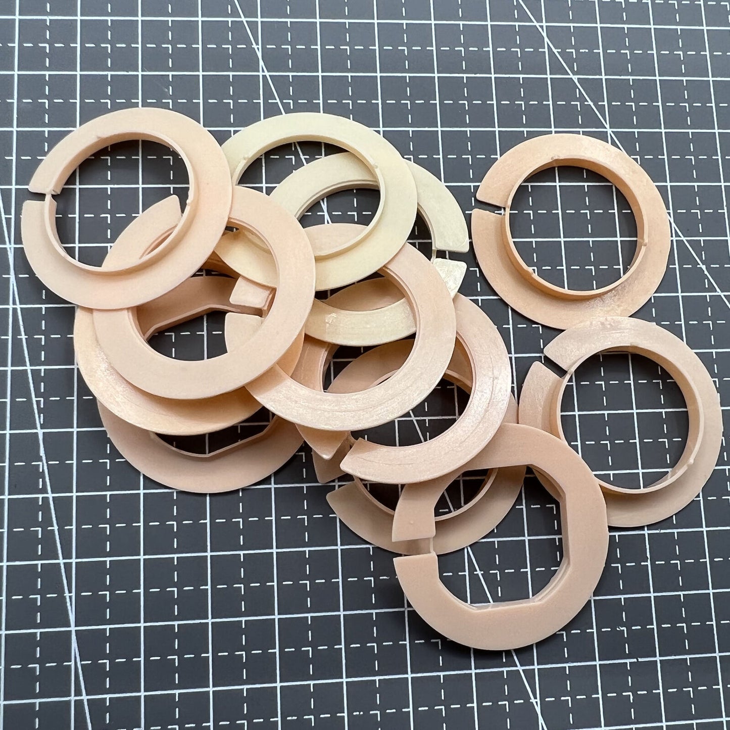 12 STÜCK 5 Ligne Größen Bewegung Fall Abstandshalter Gehäuse Ring Halter #AC-676-10.5