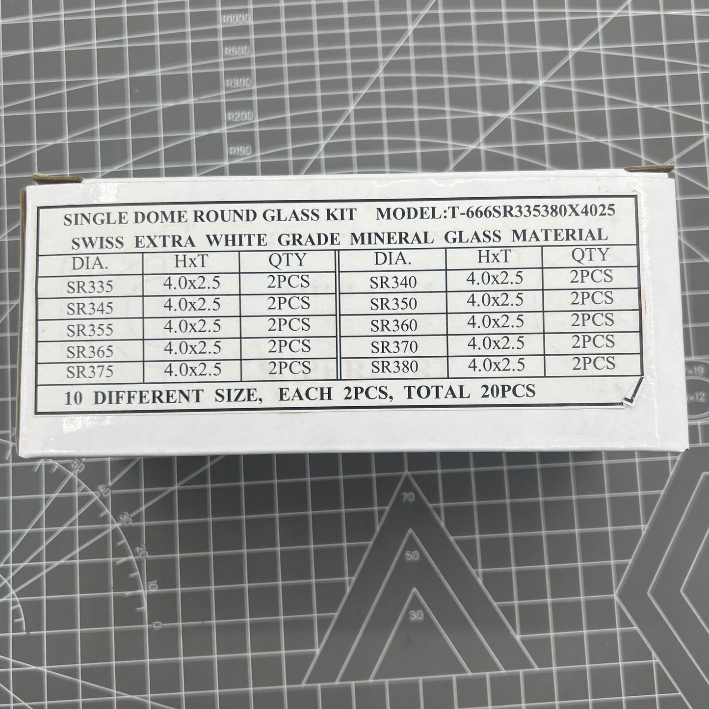 Single Dome 25-48mm Round Watch Glass Mineral Crystal Replacement 1.5-4mm Thick