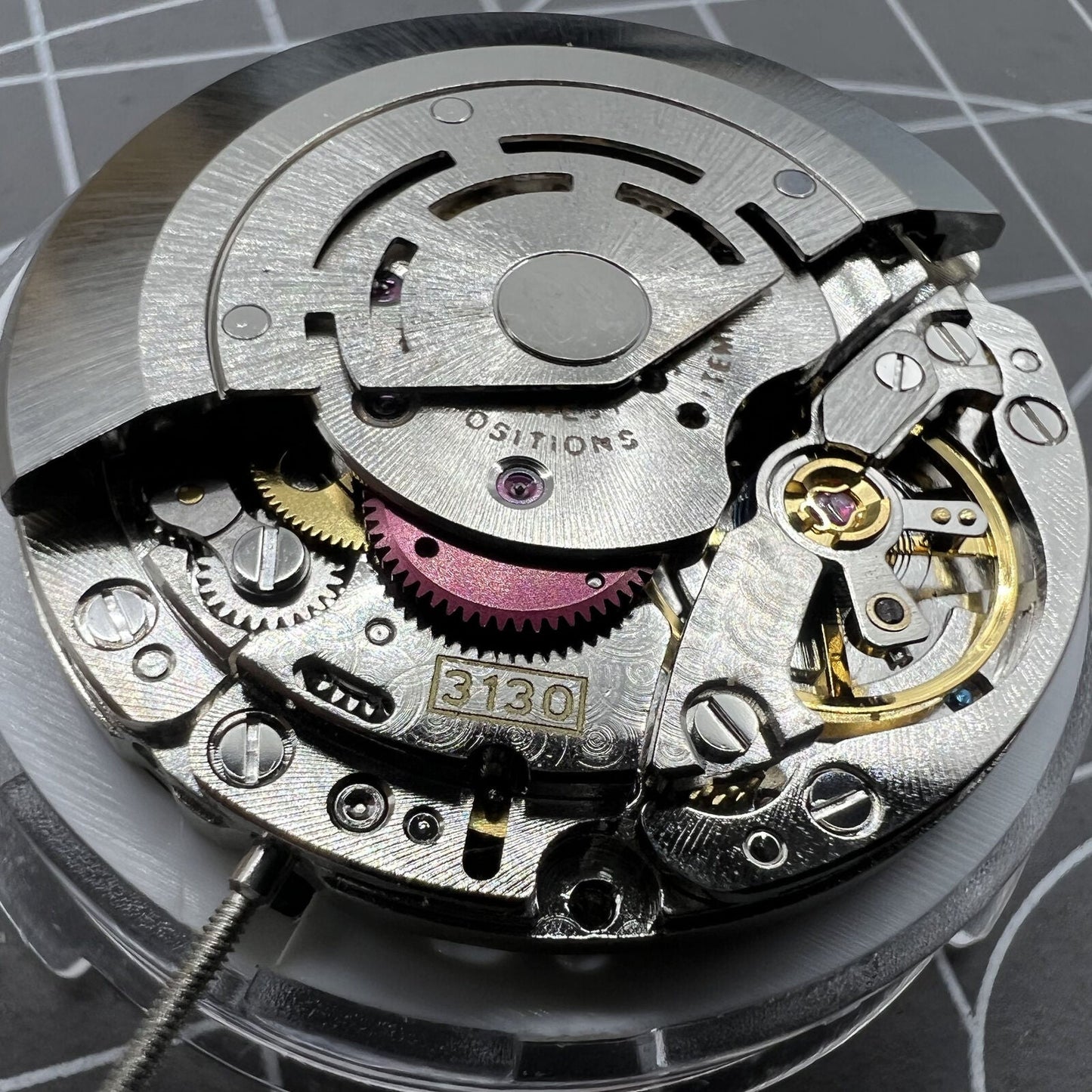 SA 3130 Mechanisches Automatikwerk Blaues Uhrwerk mit Unruhfeder