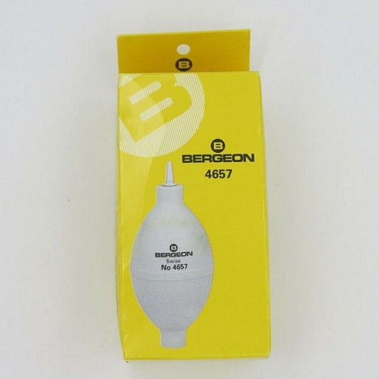 Bergeon 4657 fine tip rubber dust blower for watch cleaning and maintenance.