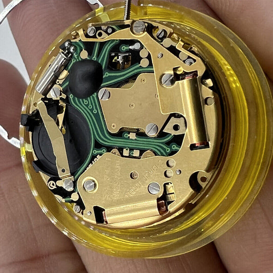 Swiss Made ISA 8171 quartz watch movement with date at 6, multifunctional dial