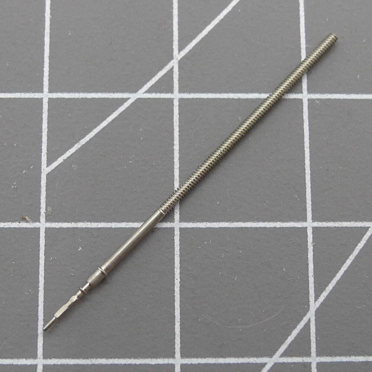 Replacement winding stem for Epson VR33, VR32, VR34, VR3G quartz watch movements.