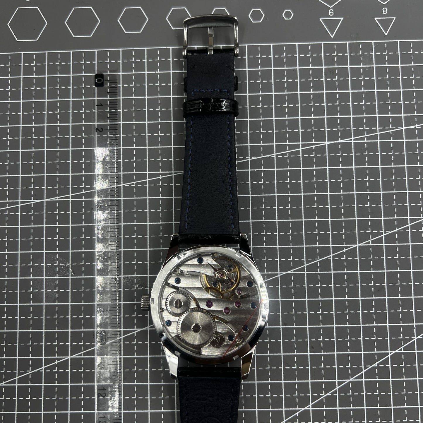 42mm Men Watch Seagull ST3600 Manual Chain Up Mechanical Movement