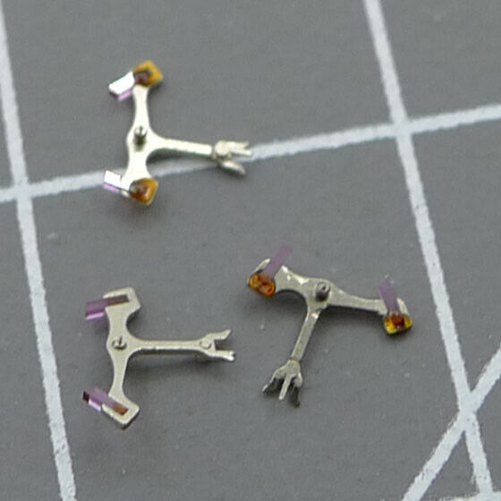 Pallet fork for Shanghai 7753 watch movement, precise timing component for reliable performance.
