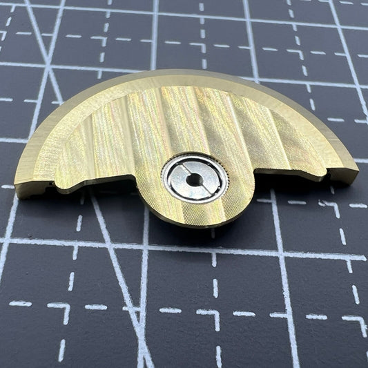 Golden Line Wave carved rotor oscillating weight by Golden Line for Miyota NH35 NH36 watch movement.