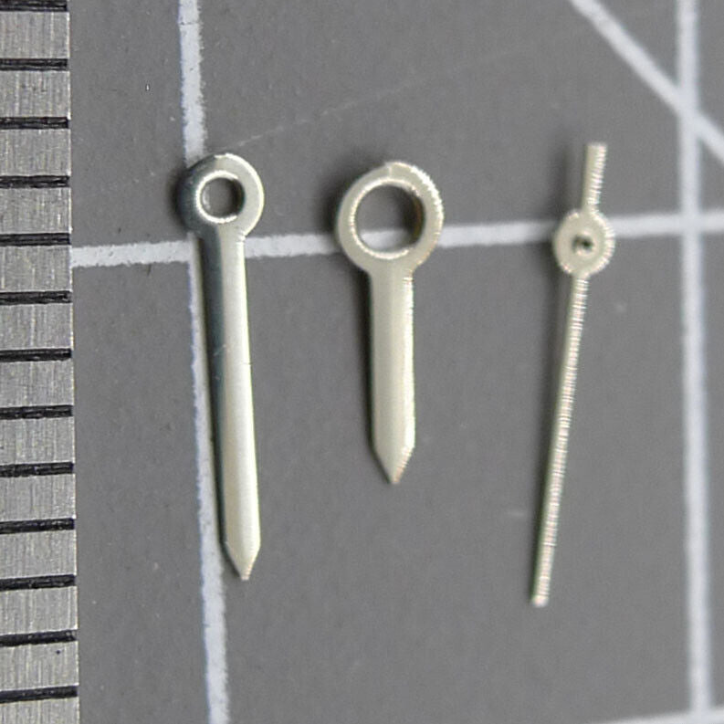 Jeu d'aiguilles de montre argentées pour mouvement Miyota 2035, longueurs 9 mm/8 mm/6 mm, n° 1516