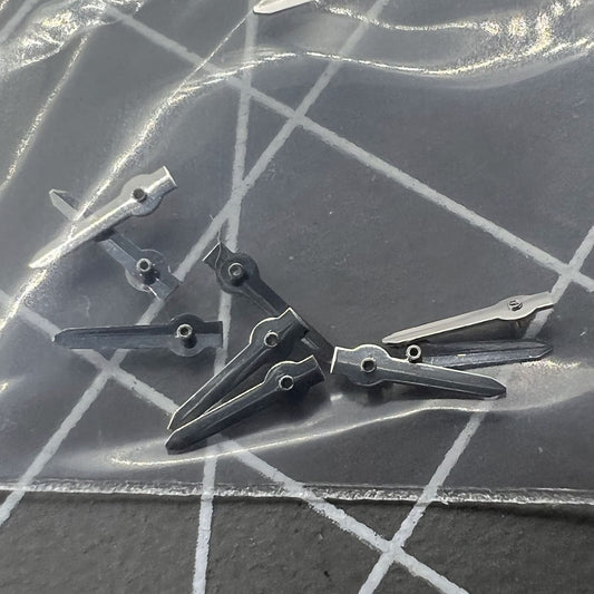 4mm silver arrow-shaped small second hand by Miyota for OS10 OS20 watch movements.