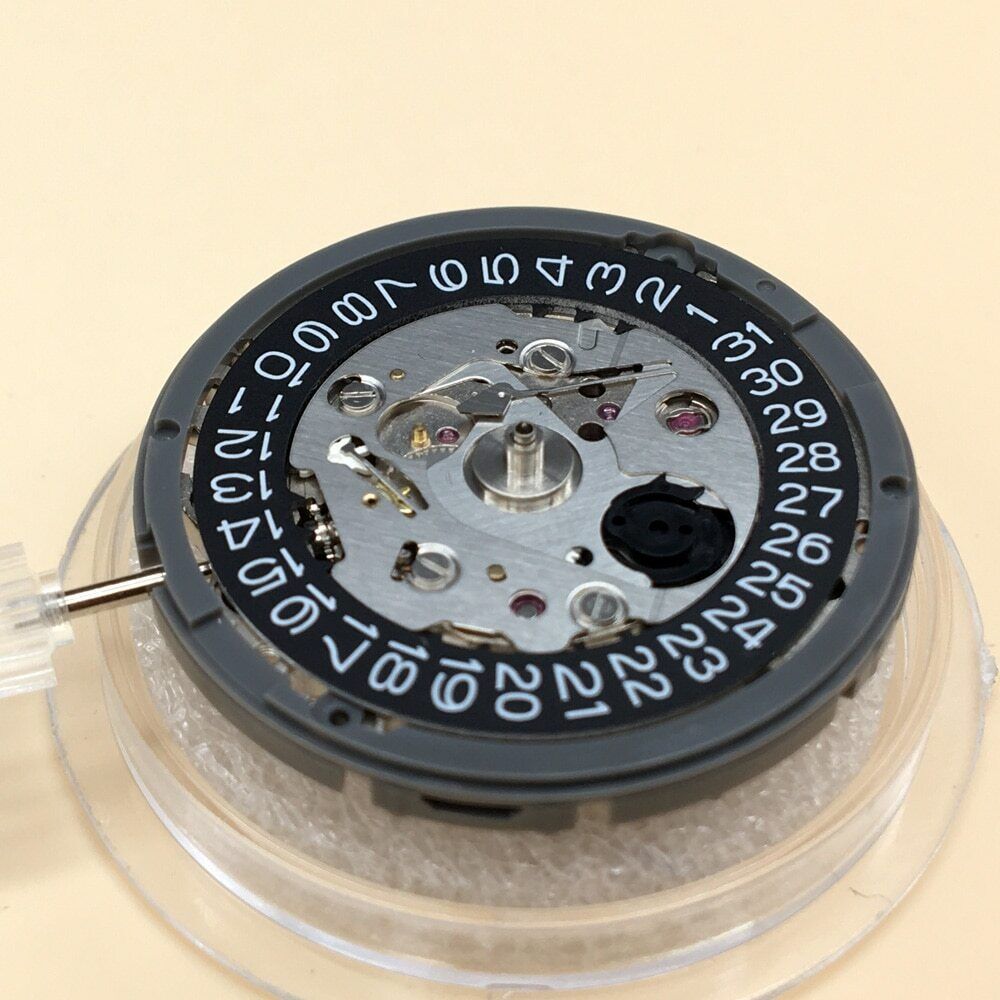 NH35A Mechanical Movement 24 Jewels with Black Date NH35 NH36 4R35 Replacement