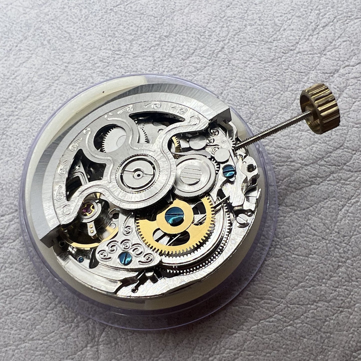 Hangzhou 2189 Silver Hollow Automatische mechanische Bewegung