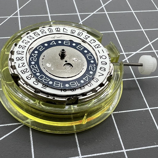 Silver DG2813 watch accessory featuring automatic mechanical movement and 24-hour display for precise timekeeping.