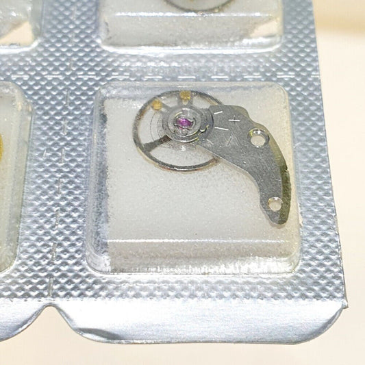 Japan made silver watch balance wheel with splint, compatible with Seiko NH35 NH36 movements, precision fit.