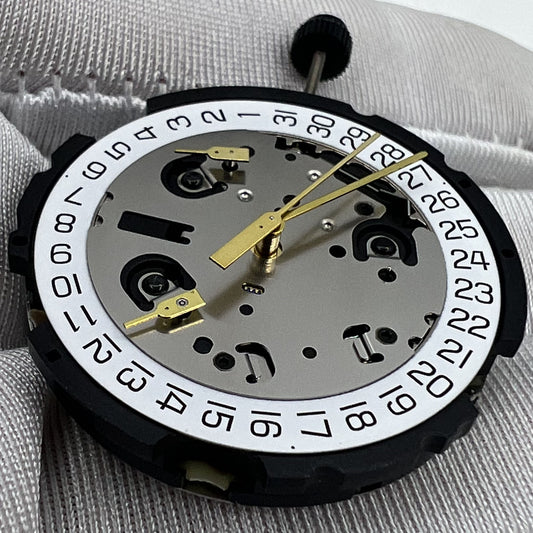 ETA G10.962 quartz chronograph watch with 3 subdials, date display, Swiss movement, sleek design